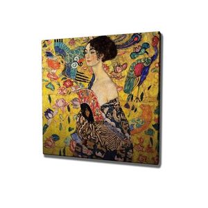 Reprodukcia obrazu Lady with fan KC242 45x45 cm vyobraziť