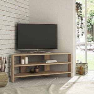 Rohový TV stolík Houseland Thales dub prírodný vyobraziť