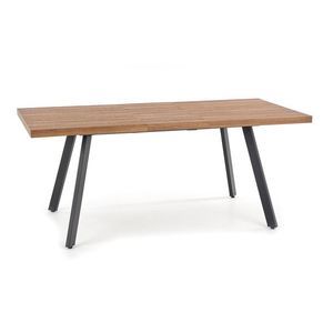 Skladací jedálenský stôl Berlin 160/220 cm orech/čierna vyobraziť
