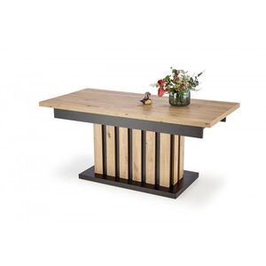 Rozkladací konferenčný stolík Baretti dub artisan/čierny vyobraziť