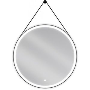 MEXEN - Reni zrkadlo s osvetlením, s 80, LED 6000K, čierny rám 9812-080-080-611-70 vyobraziť