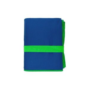 Uterák z mikrovlákna FITNESS 80x130 cm s gumičkou modrý/zelený vyobraziť