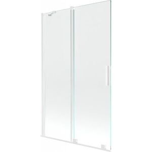 MEXEN/S - Velar Dvojkrídlová posuvná vaňová zástena 150 x 150, transparent, biela 896-150-000-01-20 vyobraziť