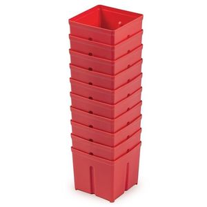 Súprava 10 plastových boxov na náradie TIGER BOX 10, 5x10, 5x9, 7 cm červená vyobraziť