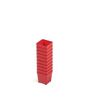 Súprava 10 plastových boxov na náradie TIGER BOX 5x5x5 cm červená vyobraziť
