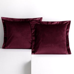 Súprava 2 ks obliečok na vankúše AmeliaHome Velvet Side červená vyobraziť