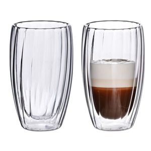 Súprava 2 ks sklenených pohárov PETER STRIPES 450 ml číra vyobraziť