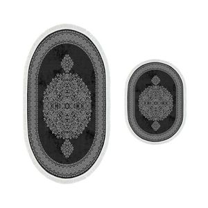 Súprava 2 kusov kúpeľňových predložiek Orient Ornamental Black čierna vyobraziť