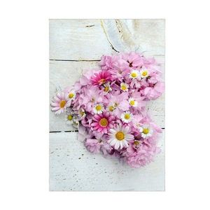 Súprava 2 kusov kúpeľňových predložiek FlowersForYou biela/ružová vyobraziť