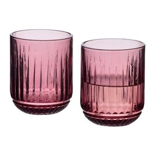 Sada 4 ks sklenených pohárov ELISE 260 ml fialová vyobraziť