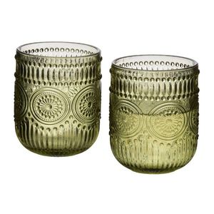 Súprava 4 ks pohárov ELISE 260 ml olivovo zelená vyobraziť