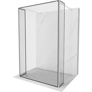 MEXEN/S - Kioto Sprchová zástena WALK-IN voľne stojaca 90 x 30 x 30, čierny vzor, chróm 800-090-030-222-01-70-030 vyobraziť