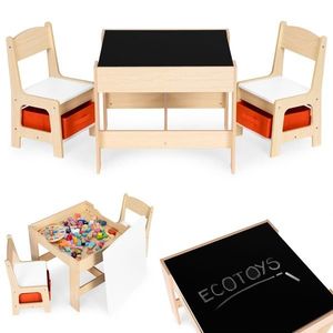 Súprava detského nábytku DOMOV ECOTOYS drevený dekor vyobraziť