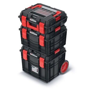 Súprava kufrov na náradie 3 ks CEBLOCCK ALLU LOG 45 x 38 x 84, 5 cm čierno-červená vyobraziť