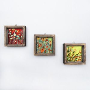 Sada obrazov Kvety 15x15 cm 3 ks vyobraziť