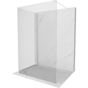 MEXEN/S - Kioto Sprchová zástena WALK-IN 125 x 110, transparent, biela 800-125-212-20-00-110 vyobraziť