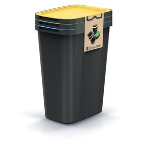 Súprava odpadkových košov COMPACTO FLAS 3x 35 L čierna vyobraziť