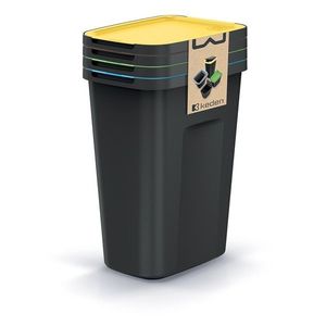 Súprava odpadkových košov COMPACTO FLAS 4x 35 L čierna vyobraziť