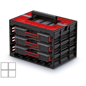 Sada organizérů 3 ks TAMON II 41, 5 x 29 x 29 cm černo-červená vyobraziť