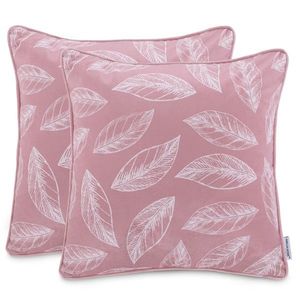Súprava obliečok na vankúše CALM 2 ks 45x45 cm ružová/biela II vyobraziť