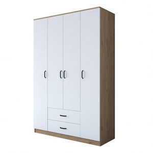 Šatníková skriňa BA 112 140 cm orech/biela vyobraziť