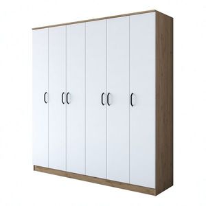 Šatníková skriňa BA 114 180 cm orech/biela vyobraziť
