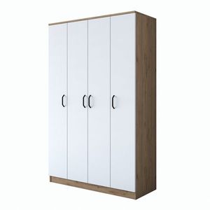 Šatníková skriňa BA 116 120 cm orech/biela vyobraziť