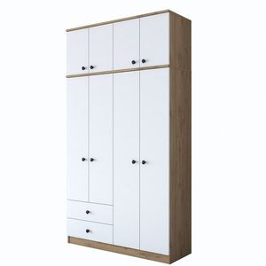 Šatníková skriňa BA 121 120 cm orech/biela vyobraziť