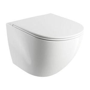 OMNIRES - OTTAWA misa Rimless vrátane sedátka s slow, 49 x 37 cm biela lesk /BP/ OTTAWAMWBP vyobraziť
