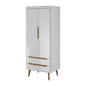 Šatníková skriňa Nordi 80 cm biela/dub Riviéra vyobraziť