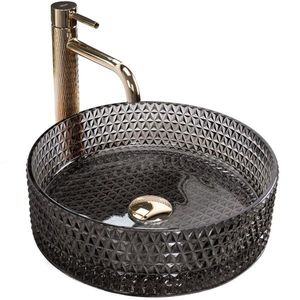 REA - Umývadlo na dosku Cristal Black REA-U9671 vyobraziť