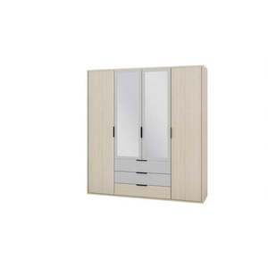 Šatníková skriňa Ryga 02 187 cm dub Riva/šedá vyobraziť