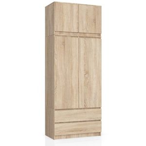 Šatní skříň s nástavcem Star 90 cm dub sonoma vyobraziť