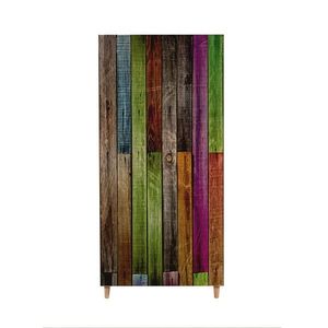 Šatníková skriňa Stil 90 cm dub sonoma/viacfarebná vyobraziť