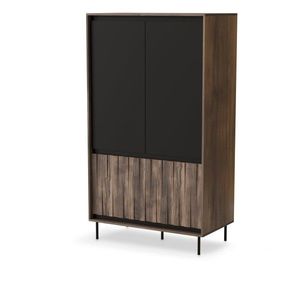Šatníková skriňa Swing 102 cm orech/čierna vyobraziť