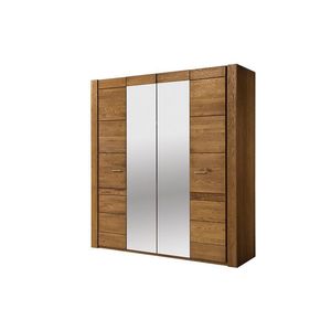 Šatníková skriňa Velvet II 77 205 cm z masívu dub rustikálny vyobraziť