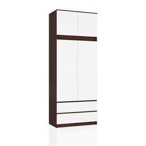 Šatníková skriňa s nadstavcom Star 90 cm wenge vyobraziť