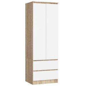 Šatníková skriňa Star 60 cm biela/sonoma vyobraziť
