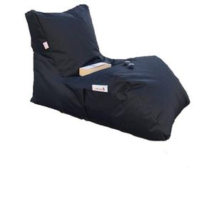 Sedací vak v tvare ležadla Daybed čierny vyobraziť