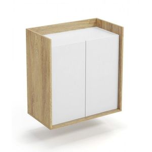 Skriňa MOBIUS 2D prírodný orech/alpská biela vyobraziť