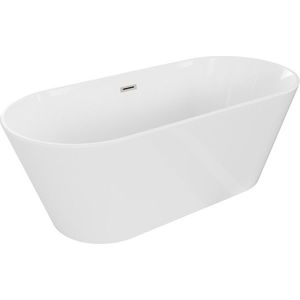 MEXEN/S - Flavia vaňa voľne stojaca 170 x 75, biela, sifón a prepad nikel kartáčovaná 54031708000-97 vyobraziť