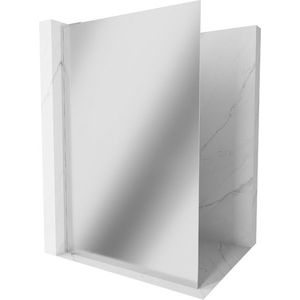 MEXEN/S - Kioto L Sprchová zástena WALK-IN 80 x 200, zrkadlové, chróm 800-080-103-01-50 vyobraziť