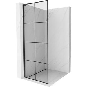 MEXEN/S - Kioto L Sprchová zástena WALK-IN 90 x 200, čierny vzor, čierna 800-090-103-70-77 vyobraziť