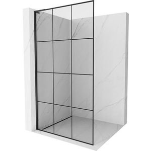 MEXEN/S - Kioto L Sprchová zástena WALK-IN 110 x 200, čierny vzor, čierna 800-110-103-70-77 vyobraziť