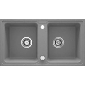 DEANTE DEANTE - Zorba šedá metalic - Granitový drez, 2 - bowl ZQZ_S203 vyobraziť