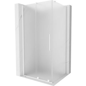 MEXEN/S - Velár sprchovací kút, posuvné dvere 130 x 90, dekor, biela 871-130-090-31-20 vyobraziť