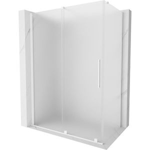 MEXEN/S - Velár sprchovací kút, posuvné dvere 160 x 70, dekor, biela 871-160-070-31-20 vyobraziť