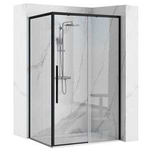 Sprchový kút Rea SOLAR 90x120 cm čierny mat vyobraziť