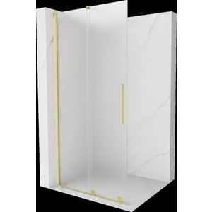 MEXEN/S - Velar Sprchová zástena posuvná Walk-in 100 x 200, dekor 8 mm, zlato kefovaná 871-100-000-33-55 vyobraziť