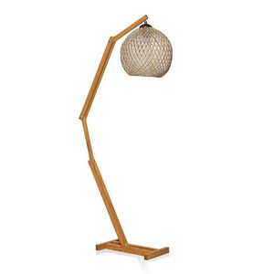 Stojacia lampa Beehive z masívu ecru/hnedá vyobraziť